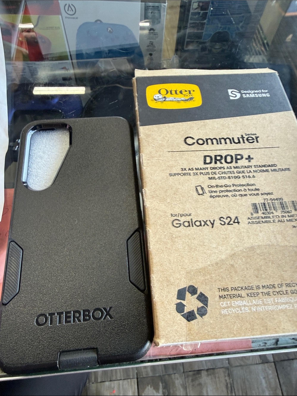 OtterBox Commuter Drop+ Case for Galaxy S24 — Black